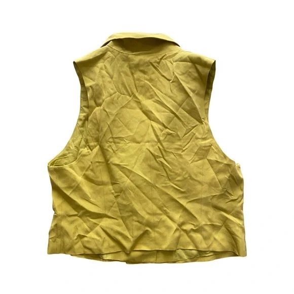 NEWFree People Gabbie Vest Suit Set $308 Size 14 Bitter Oil Pants and Vest - Picture 4 of 6